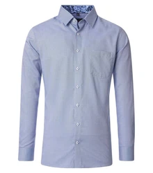 Redmond Businesshemd Body Cut Dunkelblau/Blau/Hellblau