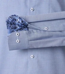 Redmond Businesshemd Body Cut Dunkelblau/Blau/Hellblau