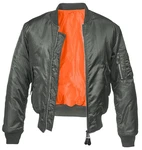 Brandit MA1 Jacket Dunkelgrün/Orange