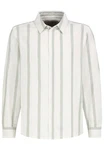 Eight2Nine Langarmhemd Freizeithemd Beige/Weiß/Creme