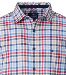 Redmond Langarmhemd Kentkragen Mischfarben/Hellblau/Dunkelblau/Rot/Creme