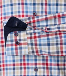 Redmond Langarmhemd Kentkragen Mischfarben/Hellblau/Dunkelblau/Rot/Creme