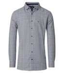 Redmond Langarmhemd Comfort Fit Dunkelblau/Blau/Hellblau/Dunkelgrau