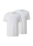s.Oliver T-Shirt Regular Fit Rundhals Курzarm Weiß/Grau