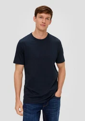 s.Oliver T-Shirt Regular Fit Rundhals Курzarm Dunkelblau/Blau