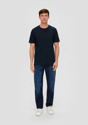 s.Oliver T-Shirt Regular Fit Rundhals Курzarm Dunkelblau/Blau