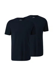 s.Oliver T-Shirt Regular Fit Rundhals Курzarm Dunkelblau/Blau