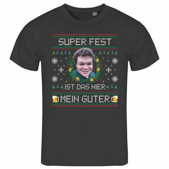 deinshirt Print-Shirt Herren T-Shirt SUPER FEST Funshirt mit Motiv Silber/Grün