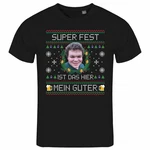 deinshirt Print-Shirt Herren T-Shirt SUPER FEST Funshirt mit Motiv Silber/Grün