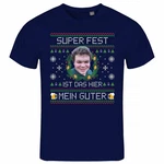 deinshirt Print-Shirt Herren T-Shirt SUPER FEST Funshirt mit Motiv Silber