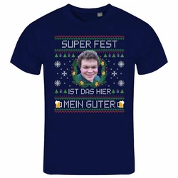 deinshirt Print-Shirt Herren T-Shirt SUPER FEST Funshirt mit Motiv Silber