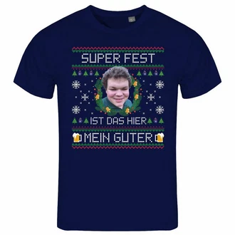 deinshirt Print-Shirt Herren T-Shirt SUPER FEST Funshirt mit Motiv Silber
