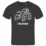 deinshirt Print-Shirt Herren T-Shirt Feldtaxi Funshirt mit Motiv Grau/Rot