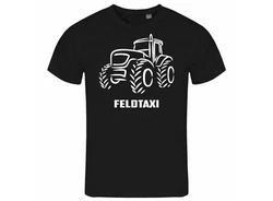 deinshirt Print-Shirt Herren T-Shirt Feldtaxi Funshirt mit Motiv Grau/Rot