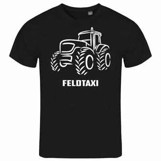 deinshirt Print-Shirt Herren T-Shirt Feldtaxi Funshirt mit Motiv Grau/Rot