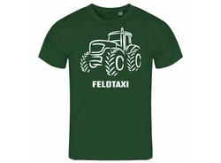 deinshirt Print-Shirt Herren T-Shirt Feldtaxi Funshirt mit Motiv Grau/Rot/Dunkelgrün