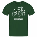 deinshirt Print-Shirt Herren T-Shirt Feldtaxi Funshirt mit Motiv Grau/Rot/Dunkelgrün
