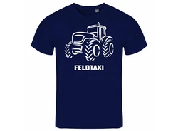 deinshirt Print-Shirt Herren T-Shirt Feldtaxi Funshirt mit Motiv Grau/Rot/Beige