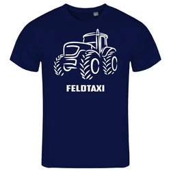 deinshirt Print-Shirt Herren T-Shirt Feldtaxi Funshirt mit Motiv Grau/Rot/Beige