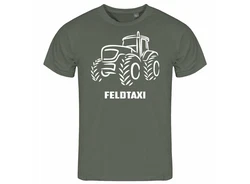 deinshirt Print-Shirt Herren T-Shirt Feldtaxi Funshirt mit Motiv Grau