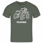 deinshirt Print-Shirt Herren T-Shirt Feldtaxi Funshirt mit Motiv Grau