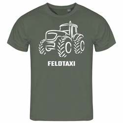 deinshirt Print-Shirt Herren T-Shirt Feldtaxi Funshirt mit Motiv Grau