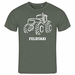 Print-Shirt Herren T-Shirt Feldtaxi Funshirt mit Motiv