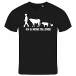 deinshirt Print-Shirt Herren T-Shirt Ich und meine Follower Funshirt Beige/Schwarz/Braun