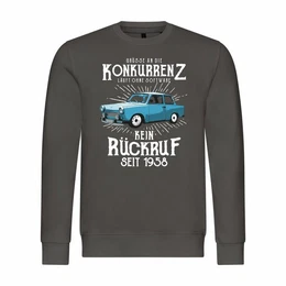Kapuzenpullover Herren Pullover Gre an die Konkurrenz Mit Print Motiv