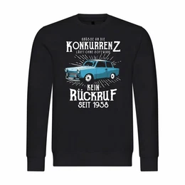 Kapuzenpullover Herren Pullover Gre an die Konkurrenz Mit Print Motiv