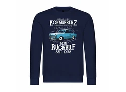 deinshirt Kapuzenpullover Herren Pullover Mit Print Motiv Dunkelblau/Blau
