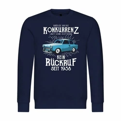 deinshirt Kapuzenpullover Herren Pullover Mit Print Motiv Dunkelblau/Blau
