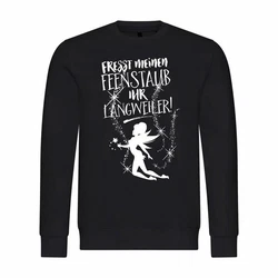 deinshirt Kapuzenpullover Herren Fresst meinen Feenstaub ihr Langweiler Schwarz/Dunkelblau/Weiß