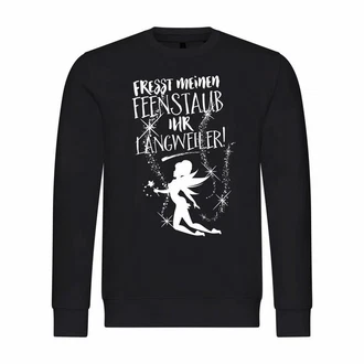 deinshirt Kapuzenpullover Herren Fresst meinen Feenstaub ihr Langweiler Schwarz/Dunkelblau/Weiß