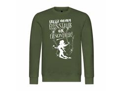 deinshirt Kapuzenpullover Herren Fresst meinen Feenstaub ihr Langweiler Dunkelgrün/Grün