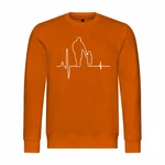 deinshirt Kapuzenpullover Herren Herzschlag Vater und Sohn Mit Print Motiv Orange/Beige