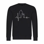 deinshirt Kapuzenpullover Herren Herzschlag Vater und Sohn Mit Print Motiv Beige/Schwarz/Lila/Dunkelblau