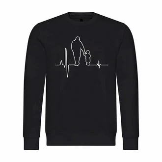 deinshirt Kapuzenpullover Herren Herzschlag Vater und Sohn Mit Print Motiv Beige/Schwarz/Lila/Dunkelblau deinshirt Kapuzenpullover Herren Herzschlag Vater und Sohn Mit Print Motiv Beige/Schwarz/Lila/Dunkelblau