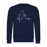 deinshirt Kapuzenpullover Herren Herzschlag Vater und Sohn Mit Print Motiv Dunkelblau