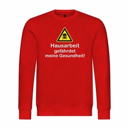 Kapuzenpullover Herren Pullover Hausarbeit gefhrdet meine Gesundheit Mit Print Motiv