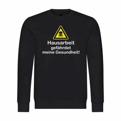 deinshirt Kapuzenpullover Hausarbeit gefhrdet meine Gesundheit Mit Print Motiv Braun/Grau/Dunkelblau/Schwarz/Gelb/Dunkelgrau