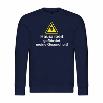 deinshirt Kapuzenpullover Hausarbeit gefhrdet meine Gesundheit Mit Print Motiv Dunkelblau/Blau deinshirt Kapuzenpullover Hausarbeit gefhrdet meine Gesundheit Mit Print Motiv Dunkelblau/Blau