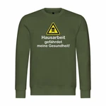 deinshirt Kapuzenpullover Hausarbeit gefhrdet meine Gesundheit Mit Print Motiv Dunkelgrün/Grün/Khaki