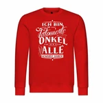 deinshirt Kapuzenpullover Herren Ich bin der älteste ich mache die Regeln Rot/Dunkelrot