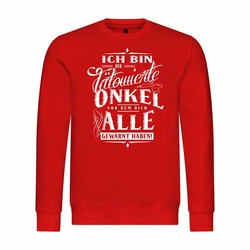 deinshirt Kapuzenpullover Herren Ich bin der älteste ich mache die Regeln Rot/Dunkelrot