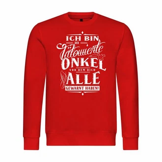 deinshirt Kapuzenpullover Herren Ich bin der älteste ich mache die Regeln Rot/Dunkelrot