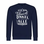 deinshirt Kapuzenpullover Herren Ich bin der älteste ich mache die Regeln Dunkelblau/Blau