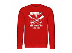 deinshirt Kapuzenpullover Herren HUNGER Man schle mir eine Kuh Dunkelrot/Rot/Rosa/Braun