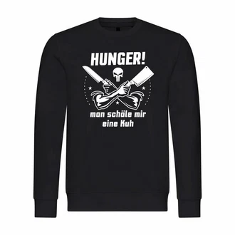deinshirt Kapuzenpullover Herren HUNGER Man schle mir eine Kuh Braun/Dunkelblau/Schwarz/Beige