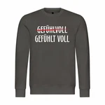 deinshirt Kapuzenpullover Herren Pullover Dunkelgrau/Grau